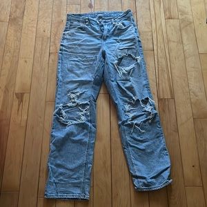 american eagle stretch mom jeans